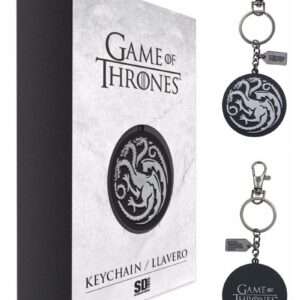 Sd Toys Got Targaryen Silver Logo Metallo Portachiavi