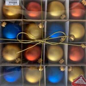 SET 16 PALLINE COLORATE 6 CM ADDOBBI DECORAZIONI NATALE