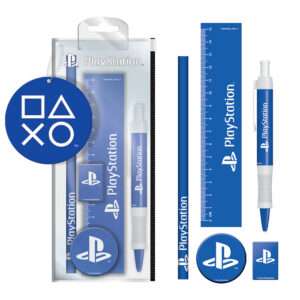 SET CANCELLERIA PLAYSTATION CLASSIC WHITE & BLUE - CANCELLERIA/SCUOLA
