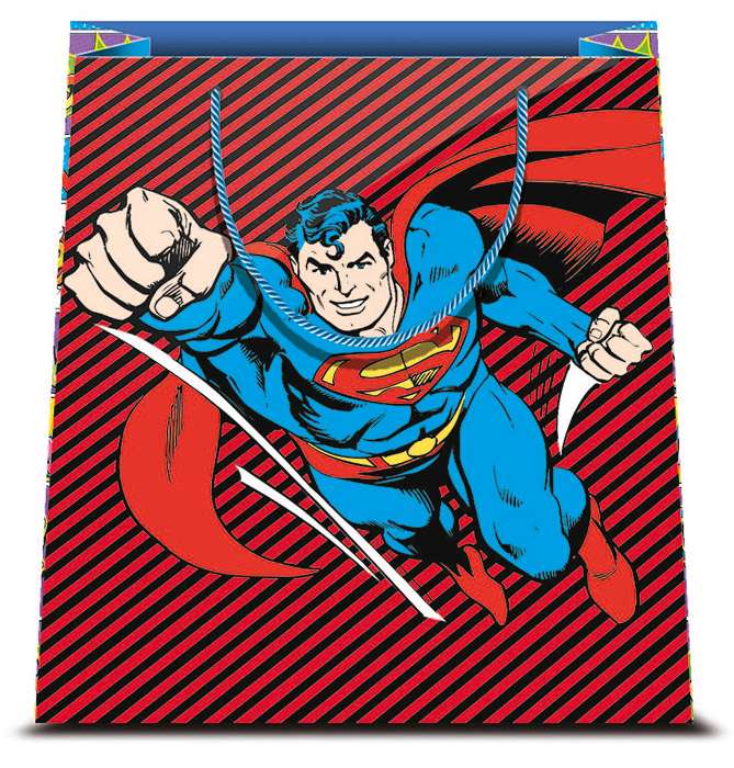 SHOPPER SUPERMAN PIC - TAGLIA L ALTRI GENERI GADGET