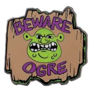Shrek Spilla Badge Beware Ogre Edizione Limitata Fanattik
