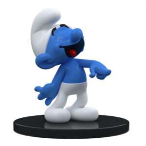 Smurfs Jokey Smurf Resin Figura Statua Puppy
