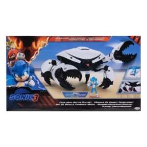 Sonic 3 Il Film Action Figure Sonic Playset Battaglia Mech Granchio  Jakks Pacific