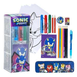 Sonic Prime Colouring Stationery Set Cerdà