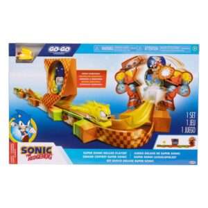 Sonic - The Hedgehog Go Go Racers Mini Figura Playset Launching Ramps Deluxe Jakks Pacific