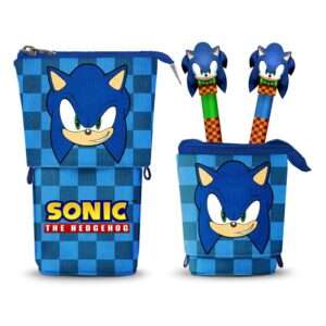 Sonic - The Hedgehog Pop Up Pencil Con 2 Erasable Gel Penne Karactermania