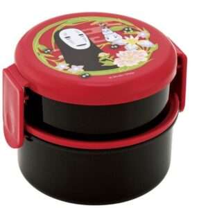 Spirited Away Two Layer Round Shape Contenitore Per Il Pranzo No Face Dark Red Skater