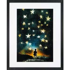 Stampa Incorniciata "Child E Stars By Treechild" (40x50 Cm) GB Eye