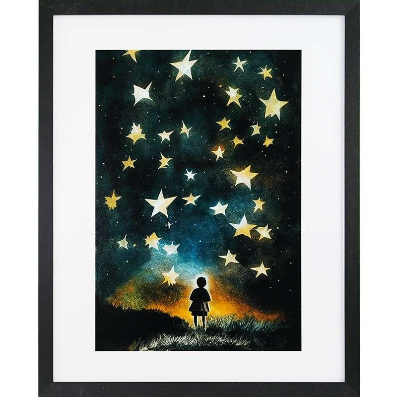 Stampa Incorniciata "Child E Stars By Treechild" (40x50 Cm) GB Eye