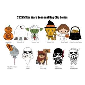 Star Wars 3d Pvc Bag Clips Halloween  Con Figura Int.