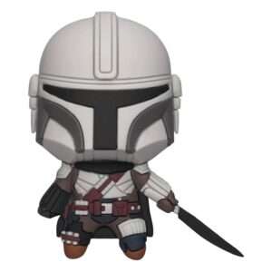 Star Wars The Mandalorian 3d Magnet Mando Con Darksaber Con Figure Int.