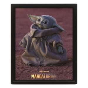 Star Wars: The Mandalorian Framed 3D Effect Poster Pack Grogu 26 X 20 Cm (3) Pyramid International