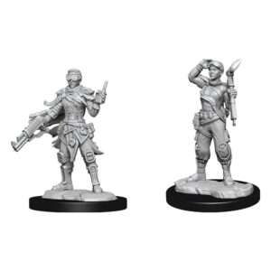 Starfinder Battles Deep Cuts Unpainted Miniatures Human Mechanic Case (2) Wizkids