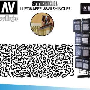 STENCIL STCAM001 LUFTWAFFE WWII SHINGLES ACCESSORI PER MODELLISMO VALLEJO VALLEJO