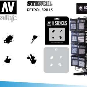 STENCIL STTX004 PETROL SPILLS ACCESSORI PER MODELLISMO VALLEJO VALLEJO