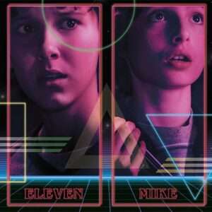 Stranger Things Panorama Puzzle Characters Clementoni