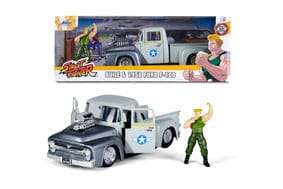 Street Fighter Diecast Model 1/24 1956 Ford Pickup Guile Jada Toys