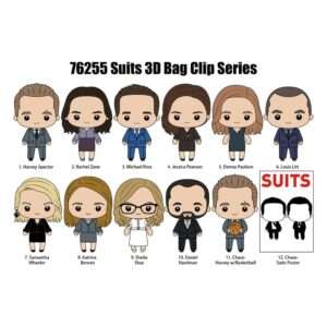 Suits 3d Pvc Bag Clips Series 1  Con Figure Int.