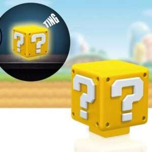 Super Mario Nightlight Con Suono Question Block 8 Cm Paladone Products