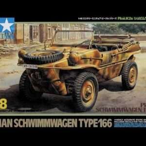 Tamiya TA32506 GERMAN SCHWIMMWAGEN TYPE166 1/48 KIT DI MONTAGGIO Modellino