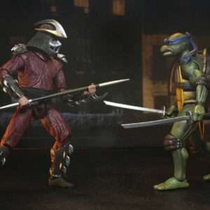 Tartarughe Ninja 1990 Roof Top Shred Vs Leo 2pack Af Action Figura Neca