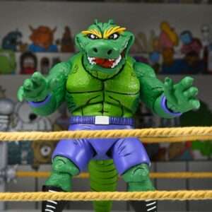 Tartarughe Ninja (archie Comics) Action Figura Stump Wrestling Leatherhead 18 Cm Neca