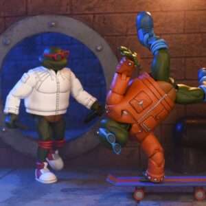 Tartarughe Ninja Cart Punk Leo & Punk Raph 2pack Af Action Figura Neca