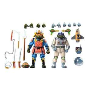 Tartarughe Ninja (cartoon) Action Figura 2 Pack Space Adventure & Samurai Turtles 18 Cm Neca