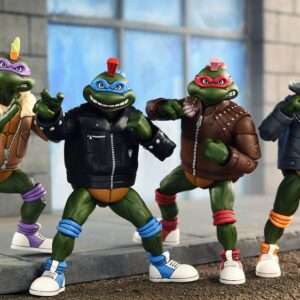Tartarughe Ninja (cartoon) Action Figures 4-pack Punk Turtles 18 Cm Neca