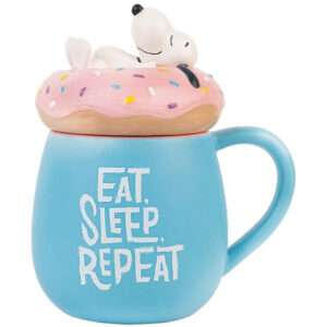 TAZZA 3D PEANUTS SNOOPY EAT SLEEP REPEAT CARTOON - GADGET