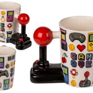 TAZZA CON JOYSTICK GAME OVER VIDEOGAMES - GADGET