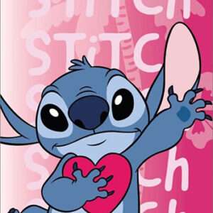 TELO MARE POLIESTERE DISNEY STITCH W/HEART 70X140CM DISNEY STITCH - ACCESSORI