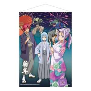That Time I Got Reincarnated As A Slime Wallscroll New Year's Celebrations 50 X 70 Cm POPbuddies