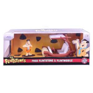 The Flintstones Troncomovil Car + Pedro Figura Set Jada Toys