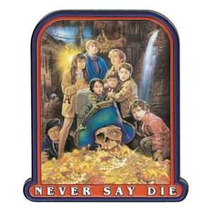 The Goonies Spilla Badge 40th Anniversary Never Say Die Fanattik