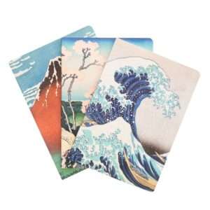 The Great Wave Of Kanagawa Hokusai Pack 3 A5 Agendas Erik