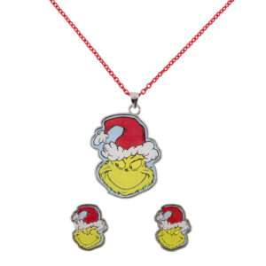 The Grinch Natale Set Collana + Orecchini Peers Hardy