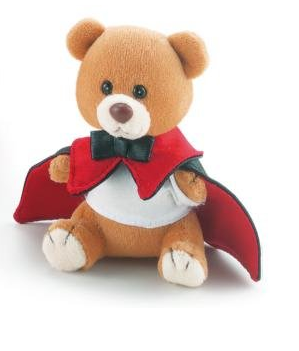 TRUDI 2942-809 - Peluche Orsetto Vampiro 9cm