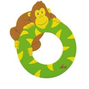 Trudi Sevi 81615 - Letteraa O Orangutan In Legno Verde 7,5 Cm Decorazione