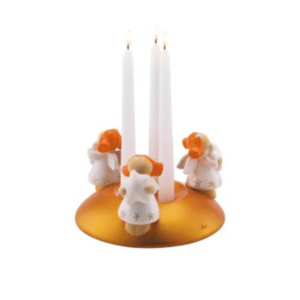 TRUDI SEVI 81921 CENTRO TAVOLA 18 x 18 x 9 CM CERAMICA ADDOBBI NATALE