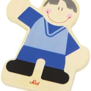 Trudi Sevi 82583 - Tesserina Trapezista in legno 8,5 cm Decorazione (Giocattolo)