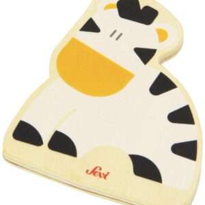 Trudi Sevi 82585 - Tesserina Zebra in legno 8,5 cm Decorazione (Giocattolo)