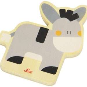 Trudi Sevi 82591 - Tesserina Asino in legno 8,5 cm Decorazione (Giocattolo)