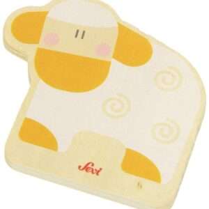 Trudi Sevi 82592 - Tesserina Pecora in legno 8,5 cm Decorazione (Giocattolo)