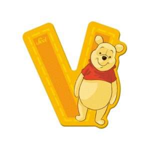 Trudi Sevi 82780 - Winnie The Pooh Letteraa V Adesiva 7 Cm