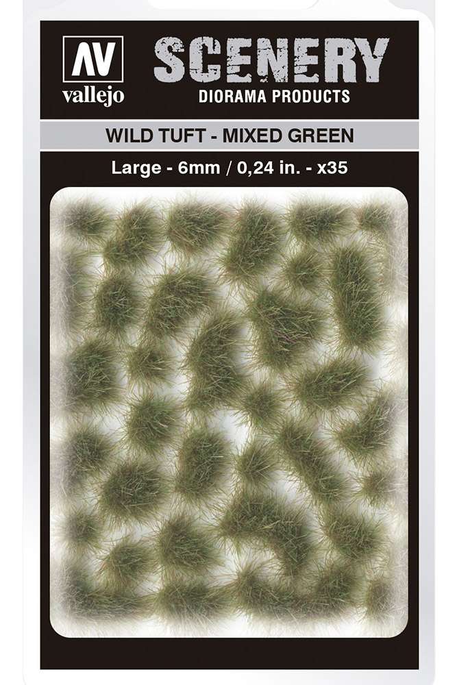 TUFT WILD SC416 MIXED GREEN LARGE ACCESSORI PER MODELLISMO VALLEJO VALLEJO