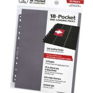 Ultimate Guard 18-Pocket Pages Side-Loading Grey (10) Ultimate Guard