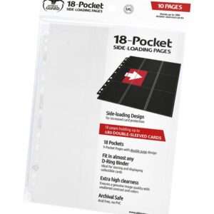 Ultimate Guard 18-Pocket Pages Side-Loading White (10) Ultimate Guard