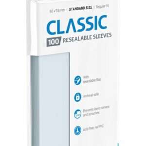 Ultimate Guard Classic Sleeves Resealable Standard Size Transparent (100) Ultimate Guard