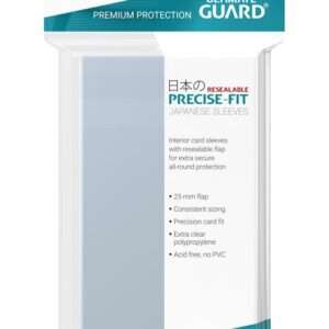 Ultimate Guard Precise-Fit Sleeves Resealable Japanese Size Transparent (100) Ultimate Guard